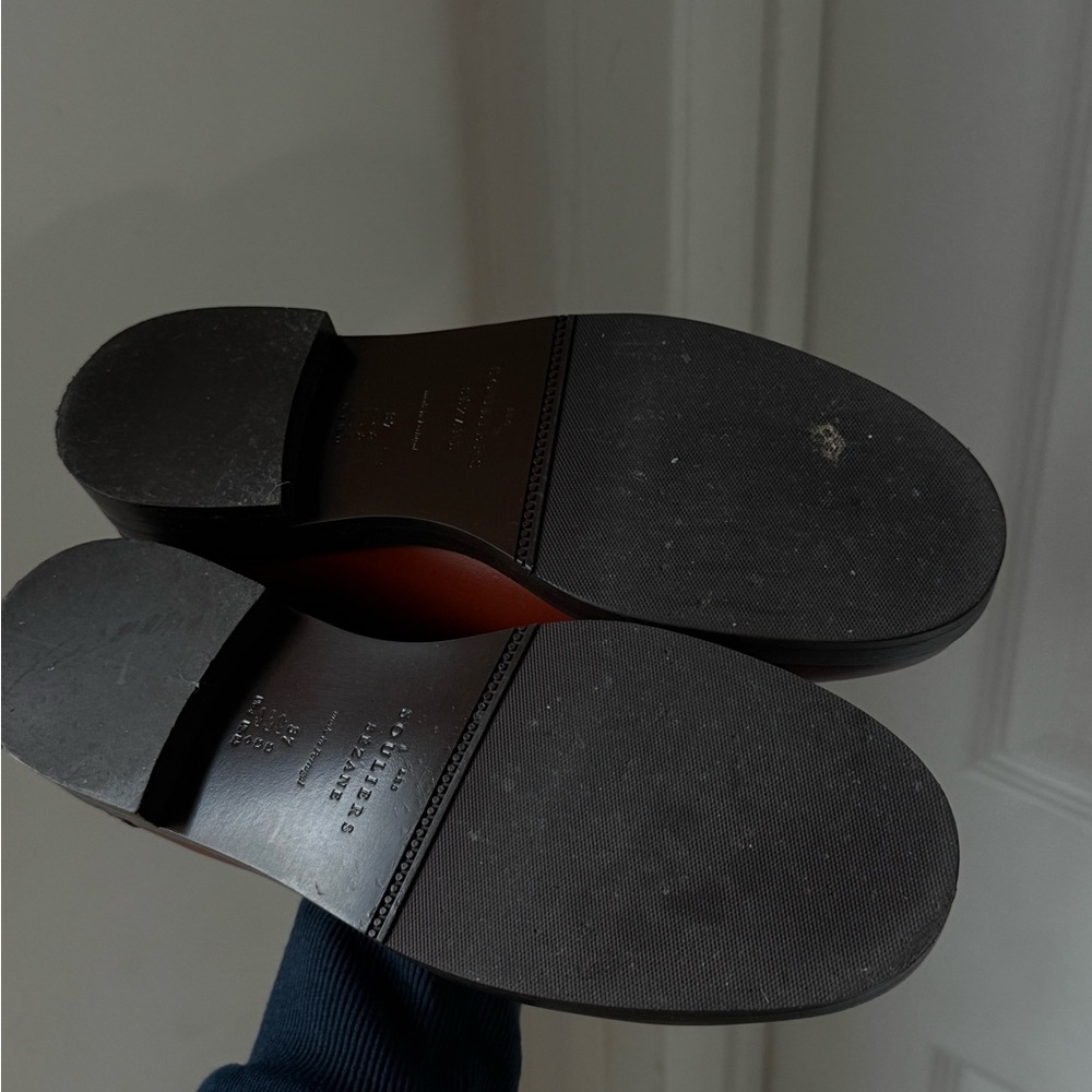 Sezane Brown Leather Penny Loafers - Picture 4 of 9